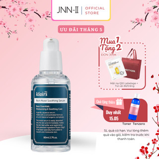 Serum dưỡng ẩm Klairs Rich Moist Soothing cấp ẩm phục hồi ngăn ngừa lão hoá da Hàn Quốc 80ml | Jnn2.vn