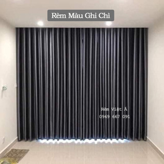 Rèm Màu Ghi Chì - Cản Sáng, Cản Nhiệt Mùa Hè, Trang Trí Phòng Ngủ, Phòng Khách Sang Trọng Tinh Tế
