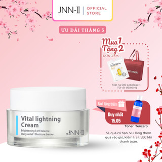 Kem dưỡng trắng da mặt JNN-II Vital Lightning Cream dưỡng ẩm dưỡng trắng phục hồi da B5 Niacinamide Hàn Quốc 30g jnn2.vn