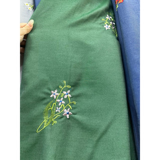 linen lụa thêu
