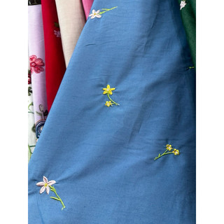 linen lụa thêu