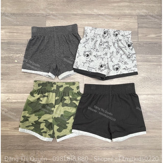 Quần short cotton bé trai 12m-5y