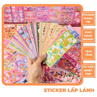 500 tấm Sticker dán lấp lánh