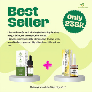 Combo serum thảo mộc xanh x5 + serum acme