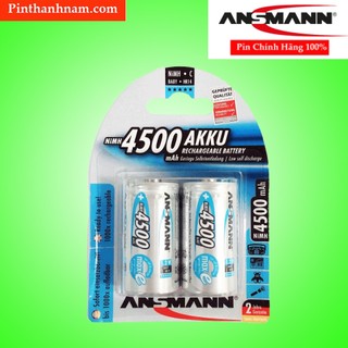 Pin Trung Sạc Ansmann 4500mAh Vỉ 2 Viên Chính Hãng