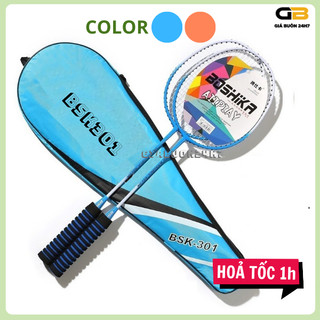 Sét 2 vợt cầu lông full màu chất liệu hợp kim sắt chất lượng cao, vợt cầu lông phù hợp mọi lứa tuổi
