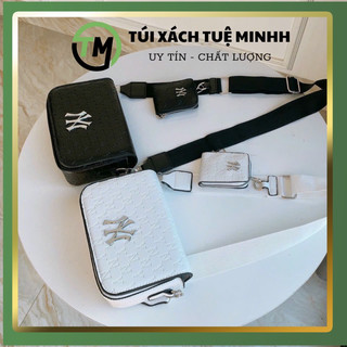 Túi xách nữ đeo chéo đeo vai kẹp nách vân chìm dây vải bản to thời trang, bản đơn và đôi