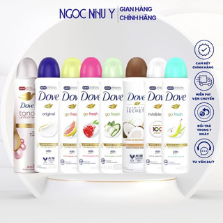 Xịt khử mùi dove 150ml - ngăn mồ hôi đến 48h
