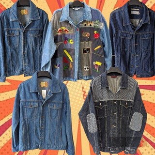 Áo Khoác Jean 2hand Denim Jacket Form Rộng Unisex Nam Nữ Secondhand