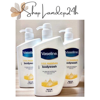 Sữa Tắm Dưỡng Ẩm Cho Làn Da Khô Vaseline Total Moisture Body Wash 1L - Mỹ