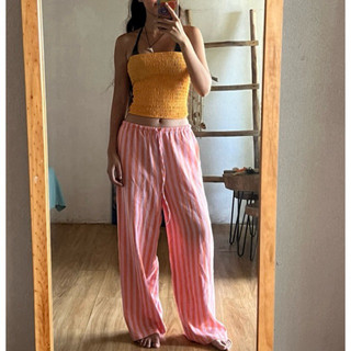 Quần linen sọc đi biển Sundazed | The Sun Child