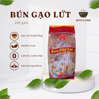 Bún gạo lứt huyết rồng Bích Chi gói 200g Giảm cân, Ăn kiêng, Người bệnh tiểu đường Eat Clean Das/Diet