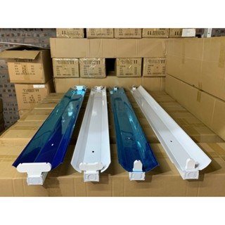 Máng Đèn LED Inox Đơn, Đôi - Máng Chóa Phản Quang 1.2m