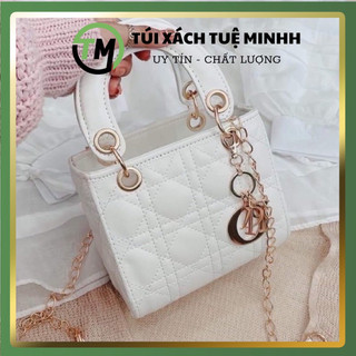  Túi di ô💘 FREESHIP 💕 Túi vuông 5 ô DA LỲ size 13CM và 20cm sang chảnh, đeo chéo quai xách cầm tay