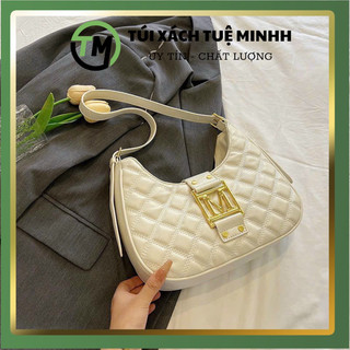 Túi xách nữ đeo chéo đeo vai kẹp nách trần trám dáng thuyền sai 25cm đựng nhiều đồ đi chơi đi làm