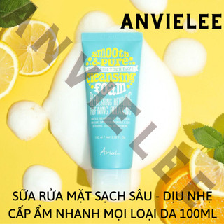 100ml sữa rửa mặt sạch sâu bụi mịn & ẩm mượt da ariul smooth & pure cleansing thanh lý auth