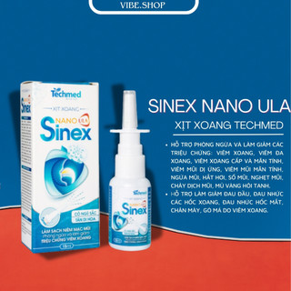 Xịt xoang mũi, Xịt xoang Nano Ula Sinex hết viêm xoang mũi thông thoáng sạch mũi 15ml TECHMED