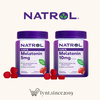 [Hàng Mỹ] (Mẫu mới) Kẹo dẻo hỗ trợ giấc ngủ Natrol Gummies Melatonin 5mg/ 10mg