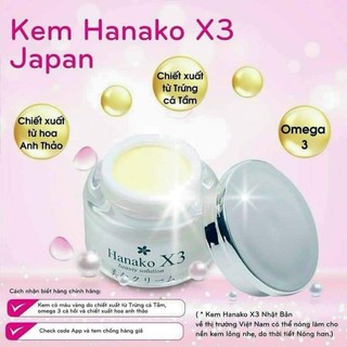 Kem hanako x3 🌸 kem face hanako dưỡng trắng, loại bỏ nám sạm, tàn nhang nâng cơ chống lão hoácho làn da ko tì vết