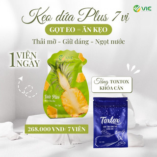( Tặng toxtox) Kẹo dứa 7 vị hỗ trợ giảm cân