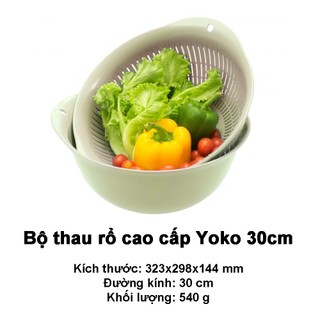 Bộ thau rổ cao cấp Yoko Inochi 30cm