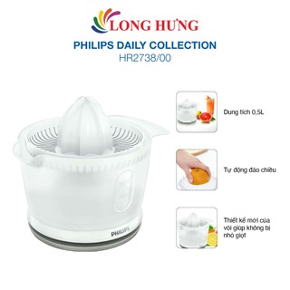 Máy vắt cam philips hr2738/00 - hàng chính hãng