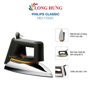 Bàn ủi khô Philips HD1172 - Hàng chính hãng