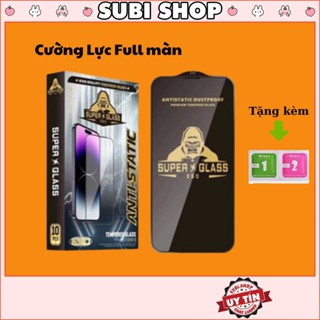 Kính Cường Lực Trong Suốt Phủ Nano Chống Vân Tay Chống Tĩnh Điện Cao Cấp, Viền Cong 3D, Độ Cứng 9H [ESD KK SUPER GLASS]