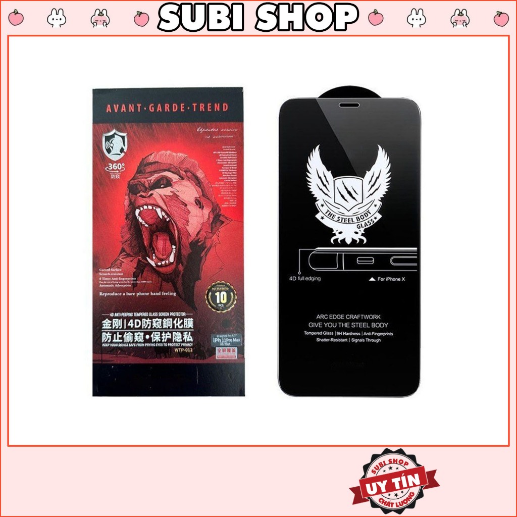 Kính Cường Lực Chống Nhìn Trộm Gozilla Phủ Nano Cao Cấp Iphone 7 8 X Xr Xs 11 12 13 14 15 16 Pro Max Plus [Cnt Kk4D]