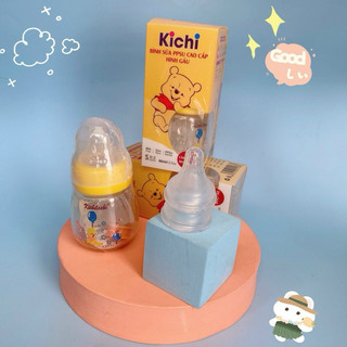 Bình sữa nhựa cao cấp PPSU Cổ hẹp Kichi KICHILACHI