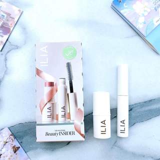 Má hồng kem ilia dạng thỏi tiện lợi màu sắc trẻ trung kèm mascara