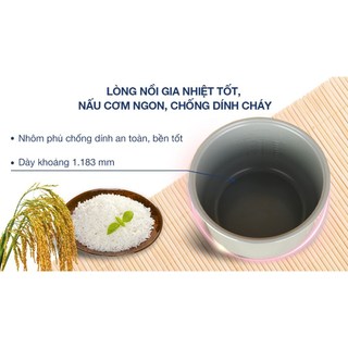 Nồi cơm điện tử Sharp 1.8 lít KS-COM183MV-WH trưng bày