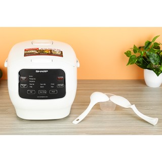 Nồi cơm điện tử Sharp 1.8 lít KS-COM183MV-WH trưng bày