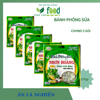 Bánh Phồng sữa sầu riêng/ lá dứa gói 220gr