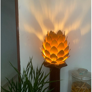 Đèn quả thông, đèn gỗ thả Trần