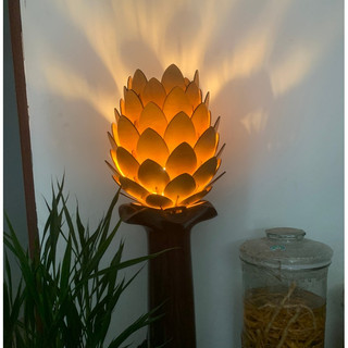 Đèn quả thông, đèn gỗ thả Trần