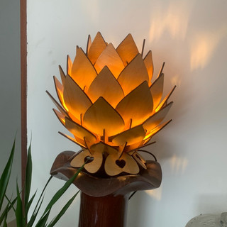 Đèn quả thông, đèn gỗ thả Trần