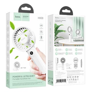 Quạt Tích Điện Cầm Tay Hoco Hx20 cầm tay mini chính hãng