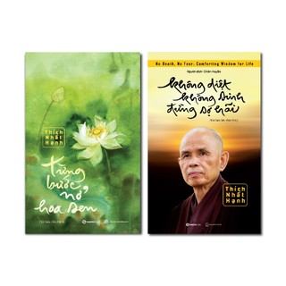 Sách - combo 2 cuốn không diệt không sinh đừng sợ hãi và từng bước nở hoa sen