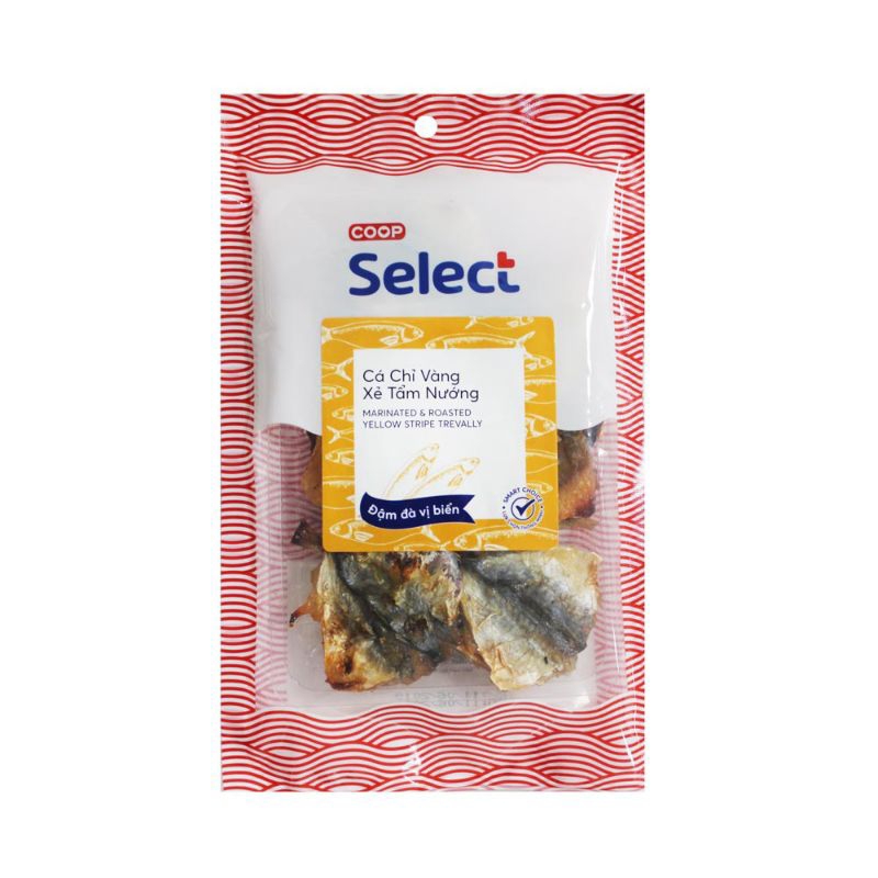 [DATE MỚI] Cá chỉ vàng xẻ tẩm nướng Coop Select 90g (Kc1)