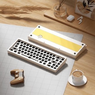 Kit bàn phím cơ custom lucky65 - nhôm cnc - tạ đáy - 3 mode - mạch xuôi - led rgb