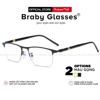 Kính lão đọc sách Braby Glasses viễn thị cho người lớn tuổi sẵn độ Thép cao cấp chắc chắn chống gẫy siêu nhẹ MK66