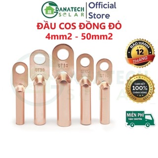 Đầu cos đúc đồng đỏ nguyên chất 4mm2 - 50mm2 chất lượng cao