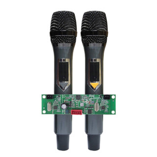  Micro không dây đôi UHF cho mạch loa kéo - SET tần số - thân nhôm micro cho loa kéo 