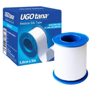 Băng dính cuộn vải lụa y tế ugotana loại 5cm x 5m - băng keo lụa