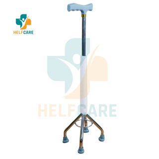 Gậy Chống, Gậy Tập Đi 4 Chân HelpCare Chính Hãng Bằng Hợp Kim Nhôm Cao Cấp Dành Cho Người Già