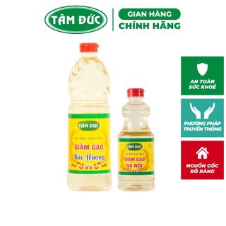 Tâm đức - giấm gạo dùng pha nước chấm, món trộn chai 500ml/ 1l