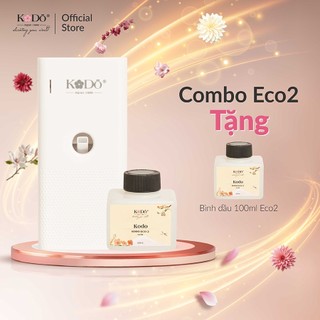 Máy Khuếch Tán Tinh Dầu KODO ECO2 Không Gian Dưới 15m2 Dành Cho Toilet, Thang Máy (Bình dầu Chuyên Dụng 100ml)