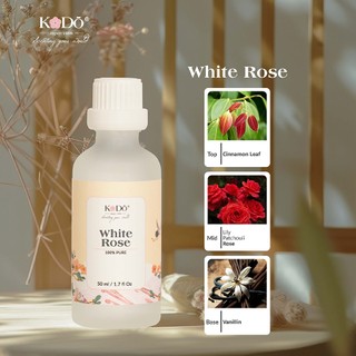 Tinh Dầu Nước Hoa KODO White Rose Hương Hoa Hồng Làm Thơm Phòng, Không Gian, Quần Áo - Classic Collection- 10/50/100ml