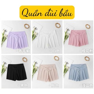 Quần short rộng mặc nhà quần bầu mặc váy chất cotton tăm lạnh mát mẻ thiết kế đẹp, Mã Q02